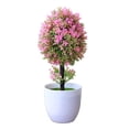 thumbnail image 2 of KRQAP Easter Artificial Plants Bonsai Small Potted Green Plants Flowers Tree Balls Desktop Ornaments Mini Bonsai Plants, Home Items on Sales, 2 of 8