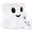 Style 2, variant on Halloween Ghost Planter, Resin Ghost Candy Bowl and Plant Pot, Halloween Ghost Decor Indoor Outdoor, White Ghost Figurine Home Decor, Porch Halloween Decorations