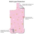thumbnail image 4 of DistinctInk Custom SKIN / DECAL compatible with OtterBox Commuter for iPhone 11 (6.1" Screen) - Pink & Gold Print - Stars Pattern, 4 of 5