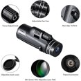 thumbnail image 3 of Telescopio monocular 120x100 con visión nocturna, monoculares para adultos que observan las estrellas, telescopios portátiles de alta potencia bak4 para observación de aves, negro, 3 of 4