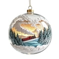thumbnail image 2 of Sulaicai Christmas Story Ball Ornament, Mini Holiday Scene Transparent Hanging Bauble, Vintage Festive Keepsake Decor for Xmas Tree, Mantel, Indoor Holiday Party Display, 2 of 8