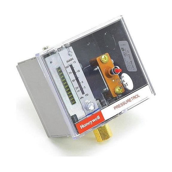 Honeywell Pressure Switch,2-15 psi,M/R,Open-Rise L4079B1033