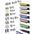 thumbnail image 3 of Zebra Brush Pen, Medium Point, Assorted Metallic Ink, 3-Count, 3 of 3