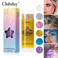 thumbnail image 2 of Clubday glitter sequin gel stick, portable and retractable sparkling makeup stick, multifunctional for eyes and lips, convenient gel for adding shine anytime, 2 of 11