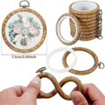 thumbnail image 2 of 10Pcs Round Embroidery Hoops, 3 Inch Imitated Wood Embroidery Display Frame Kits, for DIY Art Craft, 2 of 5