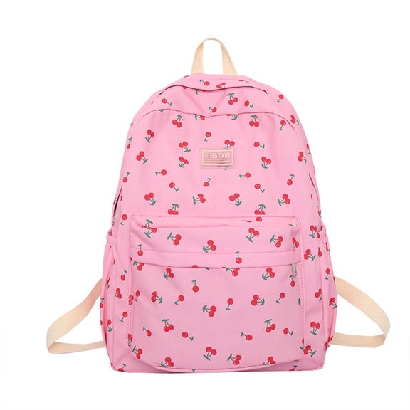 UJNDER Girl school backpack Large Capacity Cute Versatile Lightweight Casual Daypack Travel Rucksack for Students book bag for girls Red,One Size