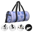 thumbnail image 5 of ZICANCN Monochrome Blue Graffiti Unisex Large Duffle Bag for Travel - Sports Tote Gym Bag Airplane Weekenders Bags for Women Men, 5 of 8