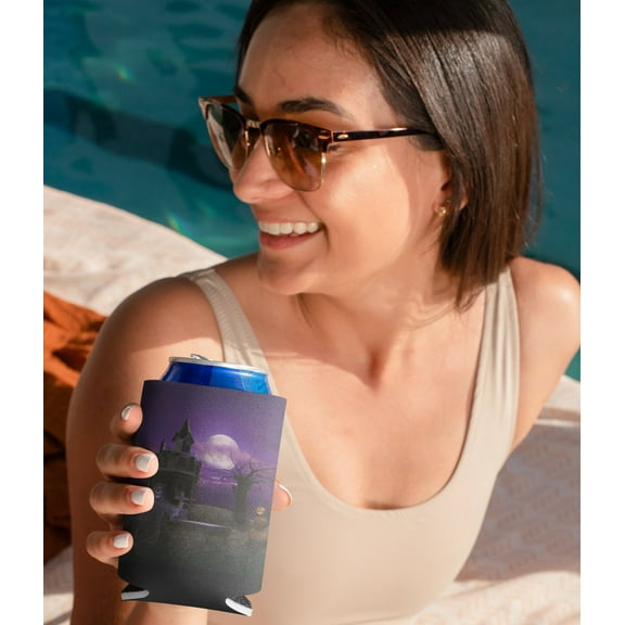 Haunted House Halloween Party Drink Sleeves, 6 Count