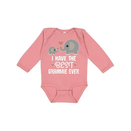 

Inktastic Grandkids Best Grammie Ever Gift Baby Boy or Baby Girl Long Sleeve Bodysuit
