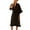 Bride Black, variant on SWSMCLT Women's Satin Robe Soft Pajamas Wedding Loungewear Bride Bridesmaid Silky Feather V Neck Comfy Summer Black Medium