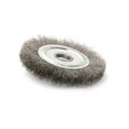 thumbnail image 3 of Brosse à Roue en Fil d'Acier Inoxydable Plat 3 Pouces pour Broyeur d'Angle 1/4 Po Alésage, 3 of 8
