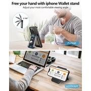 ExtreLife 3-in-1 Magnetic Phone Wallet Stand, Magnetic Card Holder Compatible for iPhone 17/16/15/14/13/12 Series