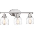 thumbnail image 3 of Caverly 3-Light Brushed Nickel Vanity Light|Grey, 3 of 5