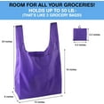 thumbnail image 2 of My Charity Boxes Reusable Grocery Bags, Grocery Tote Foldable into Attached Pouch, Ripstop Polyester Reusable Shopping Bags, Washable,Reinforced Durable and Lightweight Bag Royal Blue, 2 of 4