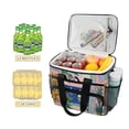 thumbnail image 2 of FORMRS Insulated Cooler Bag 24 Cans Capacity Soft Leakproof Lunch Box with Side Pockets, Colorful Seaside, 2 of 7