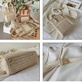 thumbnail image 5 of Kukuzhu Women's Straw Crossbody Bag Woven Shoulder Hobo Bay Leather Handbag Ethnic Style Purse Small Totes, 5 of 7