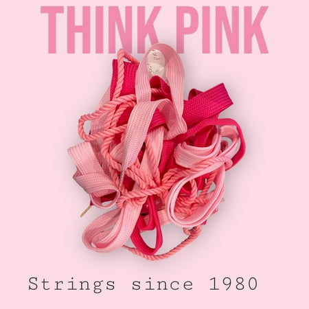 

Strings Shoe Laces Pink with plasic or Metal Tips 3/4 or 1 or 1 and 1/2 Wide. (Shoelace Material:1 wideFuchsia 45 ;)