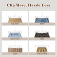 thumbnail image 7 of BagDream Clear Plastic Skirt Hangers with Clips, Pants Hangers 360-Rotating Swivel Hook, Clip Hangers for Pants, Trousers, Skirts, 15 Pack, 14 Inch, 7 of 7