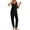 Black, variant on Fantaslook Womens Pajamas Sets V Neck Tank Tops and Long Pants Two Piece Lounge Sets Summer Oufits Loungewear