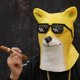 thumbnail image 1 of Máscara de mono de cara completa para adultos, máscara de látex Real, capucha de cabeza de Animal, disfraz de Cosplay de Carnaval de Halloween, Jolly Chimp, mascarada, 1 of 4