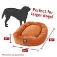 thumbnail image 3 of Majestic Pet Villa Velvet Bagel Pet Bed for Dogs, Calming Dog Bed Washable, Extra Large, Orange, 3 of 6