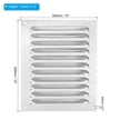 thumbnail image 2 of Cubierta de Ventilación Uxcell de 9.84 x 9.84 pulgadas, Rejilla de Aire de Acero Inoxidable 304, 2 of 7