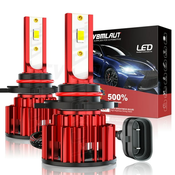 KATUR 9012 HIR2 Lampadine Per Fari A LED Chip CSP Mini Design Super Bright 12000LM Kit Di Conversione Del Faro Impermeabile 60W 6500K Xenon White-2 Years Waranty : Amazon.it: Auto E Moto