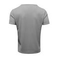 thumbnail image 4 of Aofany Men's Plus Size Shirts Short Sleeve Casual Slim Workout Tops Fitness Athletic Sports Blouse, 4 of 5