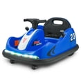 thumbnail image 1 of VOLTZ TOYS Voiture Tamponneuse pour Enfants 12V, Intérieur & Extérieur 2 Modes, Rotation 360° Voiture Électrique à Double Moteurs avec Télécommande Parentale et Autocollants Personnalisés (Bleu), 1 of 10