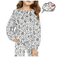 2025 Kid DIY Hand Painted Homewear Set Christmas Coloring Kids Christmas Pajamas Cute Funny