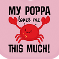 thumbnail image 4 of Inktastic My Poppa Loves Me Childs Crab Boys or Girls Baby Bib, 4 of 4