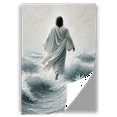thumbnail image 2 of Lotusprinthandmade Jesus on Water Poster 32" x 48", christian faith based wall art, jesus wall print, faith themed canvas, 2 of 4