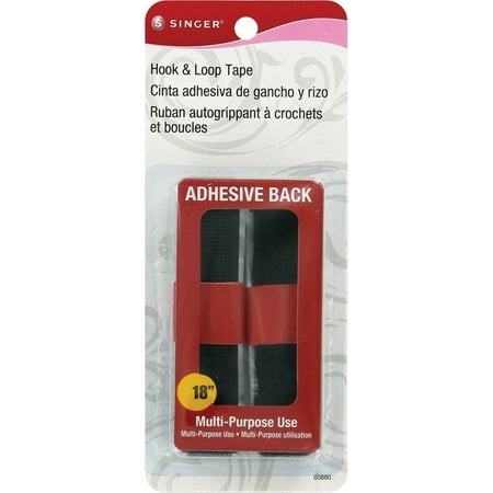 Hook & Loop Adhesive Tape 3/4"X18"-Black