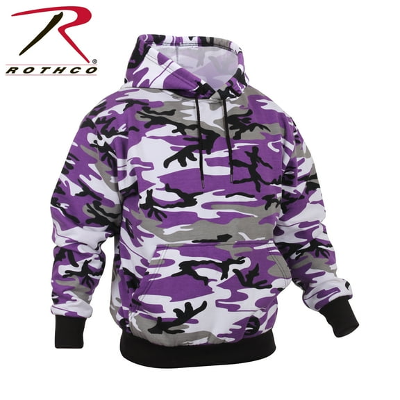 Rothco Camo Pullover Hooded Sweatshirt - Ultra Violet Camo, Medium