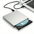 thumbnail image 1 of JUNWELL USB 3.0 External DVD Drive - High-Speed CD/DVD Player  Reader  Recorder  and Burner for Laptop and Computer - Plug and Play  Compatible with Windows and Mac, 1 of 7