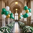 thumbnail image 6 of Green White Gold Balloons Garland Arch Kit,White Balloons with Gold Latex Balloons for Boho Wedding Baby Bridal Shower Engagement Anniversary Birthday Decorations Backdrop(5 10 12 18inch ), 6 of 8
