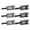 Black, variant on LAZIOEGR 6 Pieces Electric Guitar Roller Bridge Saddles Repair Parts Copper-Zinc Alloy, Adjustable 5-14mm (0.2-0.6 in) - Silver Color
