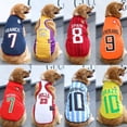 thumbnail image 2 of Mascotas Perros grandes, medianos y pequeños Perros Golden Retriever Chaleco de malla de primavera y verano Ropa de pelota Ropa de baloncesto Suministros para gatos, 2 of 6