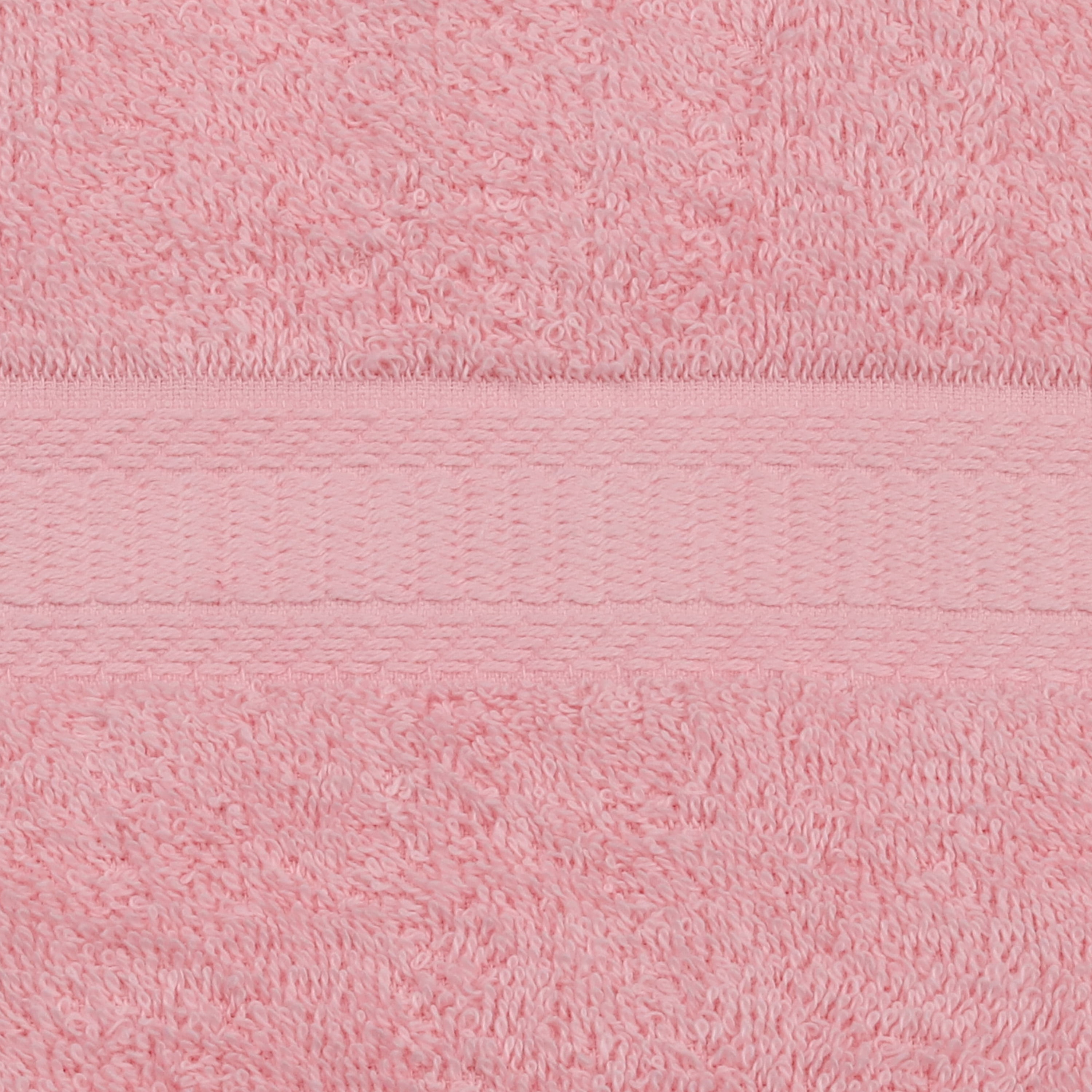 Mainstays 10 Piece 100% Cotton Towel Set, 2 Bath Sheets, 2 Bath 2 Hand and 4 Washcloths, Super Soft and Highly Absorbent Basic Solid Towel Set for Bathroom, Hotels, Spa and Gym – Pink