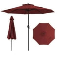 thumbnail image 1 of Gymax Outdoor Patio Umbrella Modern Table Umbrella w/8 Heavy Duty Ribs Sun-proof Wine, 1 of 10