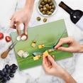 thumbnail image 4 of Golf Cutting Board, Lets Golf Theme with Close Up View of Clubs on the Field Sports Game, Decorative Tempered Glass Cutting and Serving Board, in 3 Sizes, by Ambesonne, 4 of 5