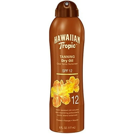 2 Packs Hawaiian Tropic Tanning Dry Sunscreen SPF 12 6oz