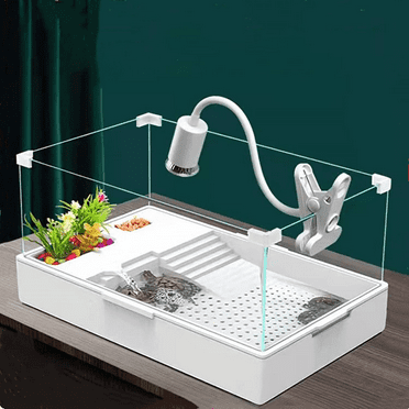 Turtle Tank Kit Tortoise Habitat, Aquarium Tank with Pump＆Filter, Acrylic XL....