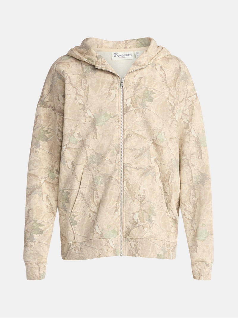 No Boundaries Zip Hoodie, 3XL, Male, Long Sleeves, 60% BCI Cotton