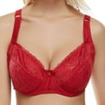 thumbnail image 2 of Darzheoy Plus Size Bra for Women Yoga Sports Front Closure Extra-Elastic Breathable Lace Trim Bra Underwear Sport Bras 34/75, 2 of 6