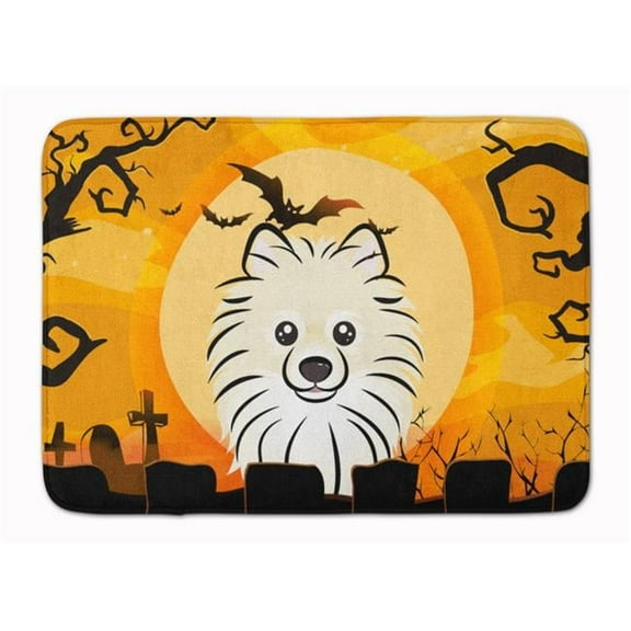 Halloween Pomeranian Machine Washable Memory Foam Mat