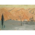 thumbnail image 3 of Ernst Schiess 24x19 Black Modern Framed Museum Art Print Titled - Southern Mountains, 3 of 5
