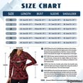 thumbnail image 7 of Jeiento Women's Red Bats Golf Shirts, V Neck Sun Protection Sports Tops, Long Sleeve Moisture Wicking Shirts for Workout and Hiking, 7 of 7