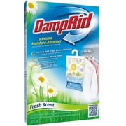 Damp Rid Hanging Moisture Absorber Fresh Scent Bag, 14 oz, 6 Pack