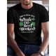 thumbnail image 1 of Men's Casual Crew Neck T-Shirt, 100% Polyester Knit Fabric, Geometric Shamrock Pattern, Summer Regular Fit Tee with "How to Speak Irish" Slogan, PLUS SIZE, 1 of 5